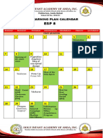 AUGUST 2022: Unit Learning Plan Calendar
