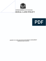National Land Policy