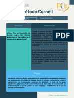 Método Cornell - Teoría Sobre Los Efectos Poderosos de Los Medios - Pedro Cruze