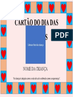 Cartão Do Dia Das Crianças: Nome Da Criança