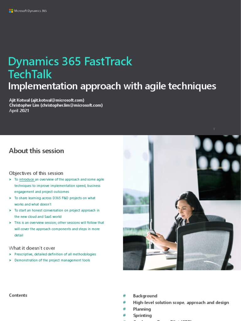 Implementation Approach With Agile Techniques Dynamics 365 Bussiness ...