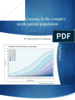 Functional Testing in The Complex Needs Patient Population: DR Theresa Harvey-Dunstan