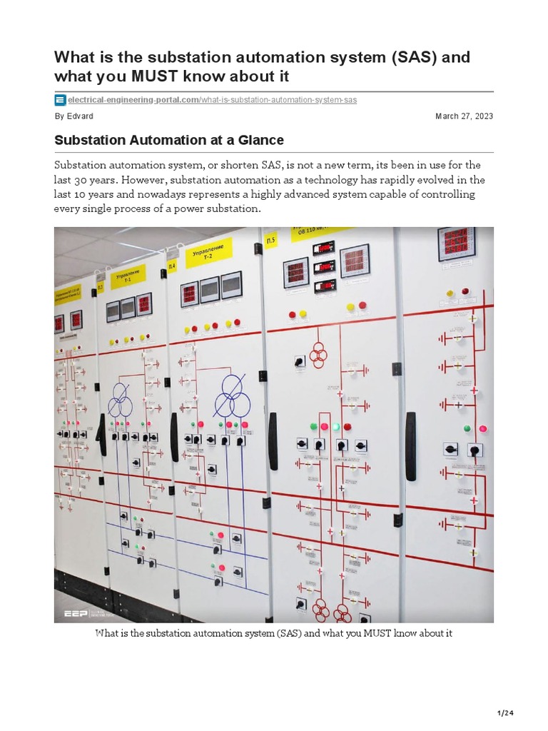 What Is The Substation Automation System (SAS) and What You MUST Know ...