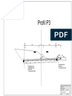 Profil P3: Predmet: Gradske Saobraćajnice I Saobraćaj Investitor: Objekat: Tribine Crtež: Profil P3 M-1:50