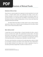 Mechanism of Mutual Funds