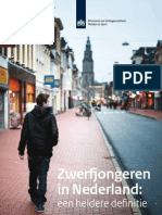 Brochure Definitie Zwerfjongeren VWS