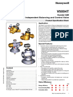 Kombi-QM Pressure Independent Balancing and Control Valve: Product Specification Sheet Application