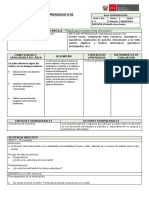 Actividad de Aprendizaje N°02: "Planificamos Nuestro Texto Descriptivo"