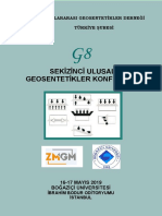 Sekizinci Ulusal Geosentetikler Konferansi: Uluslararasi Geosentetikler Derneği Türkiye Şubesi