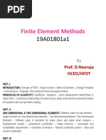 Finite Element Methods: Prof. D.Neeraja Hced/Hfdt