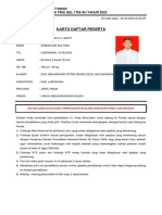 Kartu Daftar Peserta: Formulir Pendaftaran Calon Bintara PK Pria Gel I Tni Au Tahun 2023