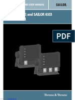 SAILOR 6101 and SAILOR 6103 Alarm Panel: Installation and User Manual