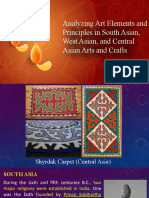 Analyzing Art Elements and Principles in South Asian, West Asian, and Central Asian Arts and Crafts