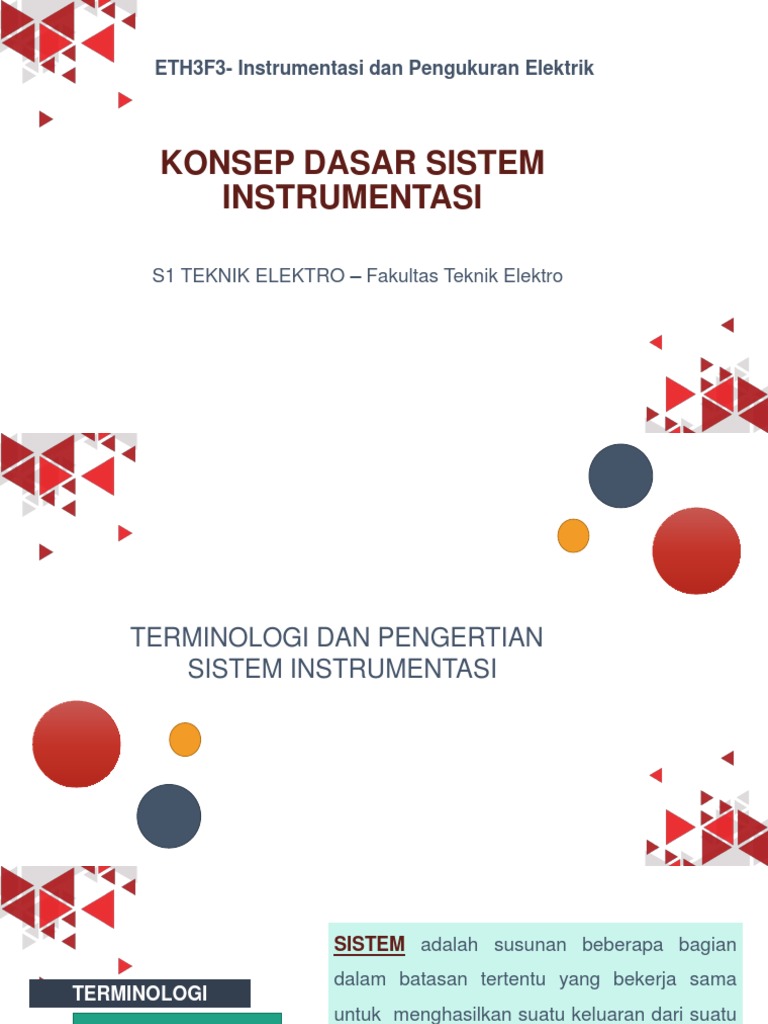 Dasar dan Aplikasi Sistem Instrumentasi | PDF