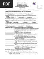 DISS Summative Test