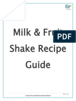 Milk - Fruit Shake Recipes