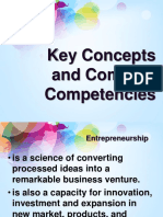 Key Concepts and Common Competencies