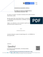 Certificación para Legalización O Apostilla: Anexos