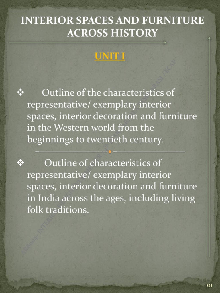 Ar8004 - Interior Design (Sem 6) - Unit 1 Images | PDF | Stone Age ...