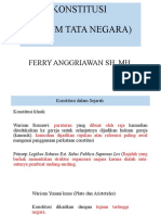 Konstitusi (Hukum Tata Negara) : Ferry Anggriawan SH.,MH