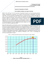 IBGE, 2011 - Projeção da população do Brasil