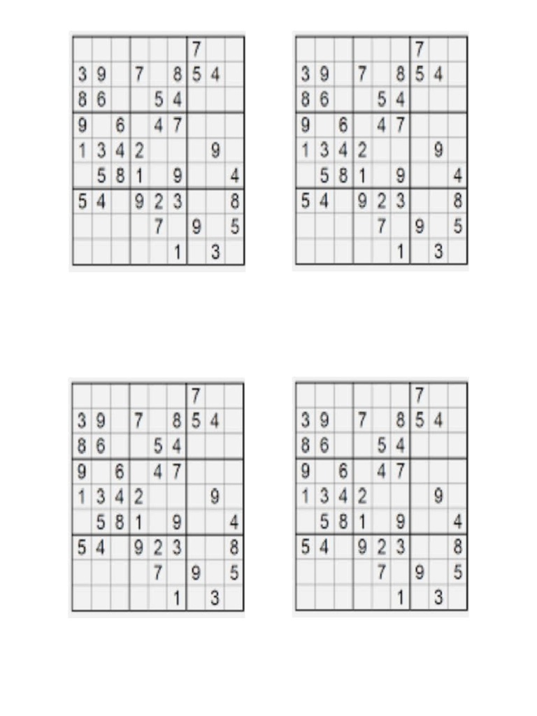 Sudoku challenge pdf