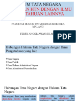 Hukum Tata Negara: Hubungan HTN Dengan Ilmu Pengetahuan Lainnya