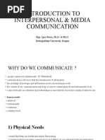 Interpersonal Communication