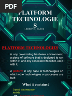 Platform Technologie S: Lesson 1-Elec4