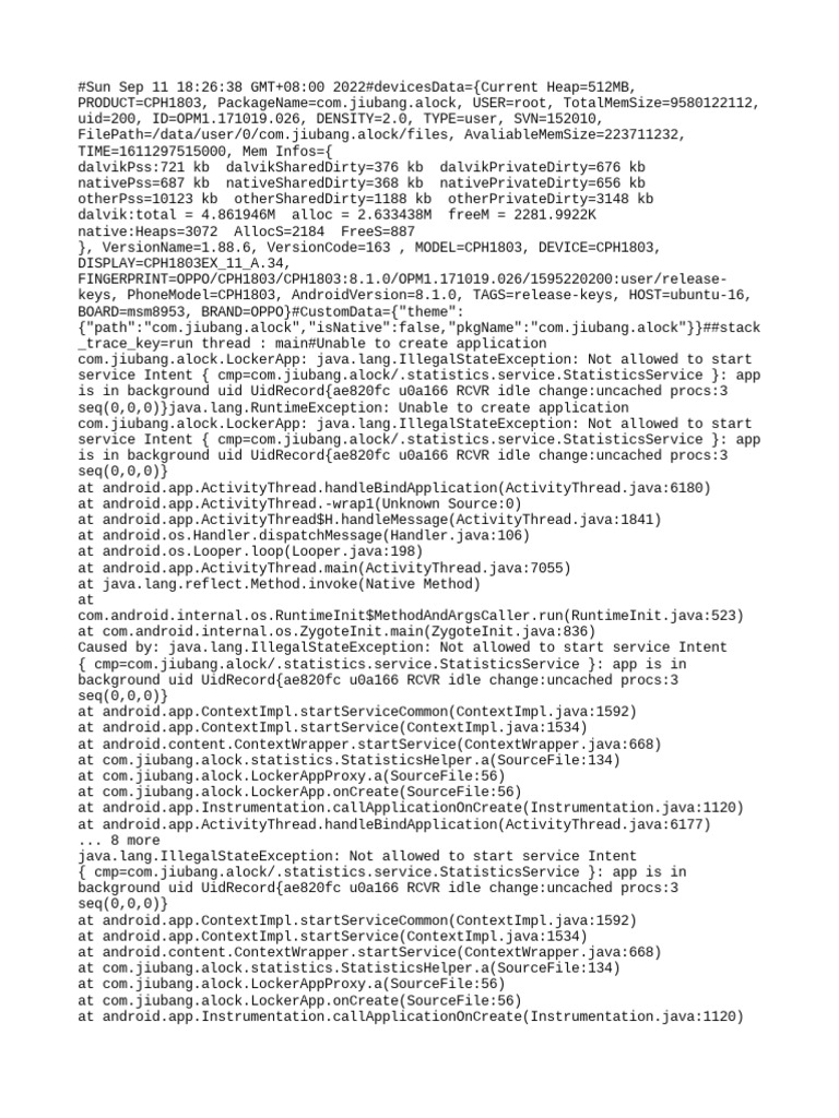 Background Service Start Error on Android | PDF | Android (Operating ...