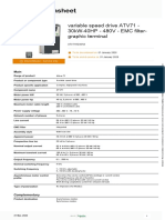 Product Datasheet: Variable Speed Drive ATV71 - 30kW-40HP - 480V - EMC Filter-Graphic Terminal