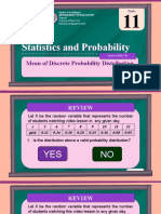 Statistics and Probability: Mean of Discrete Probability Distribution