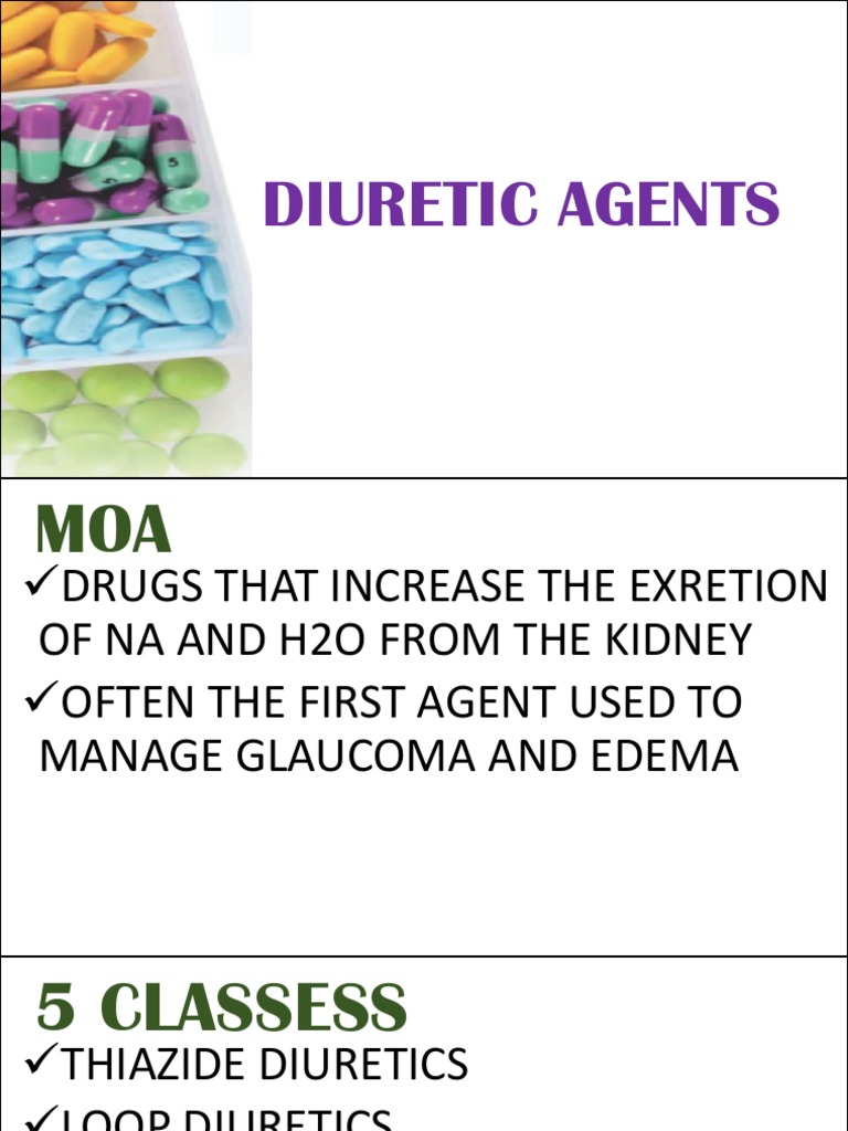 A Comprehensive Overview of the Different Classes of Diuretic Agents
