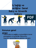 İş Sağlığı Ve Güvenliğine Genel Bakış Ve Güvenlik Kültürü