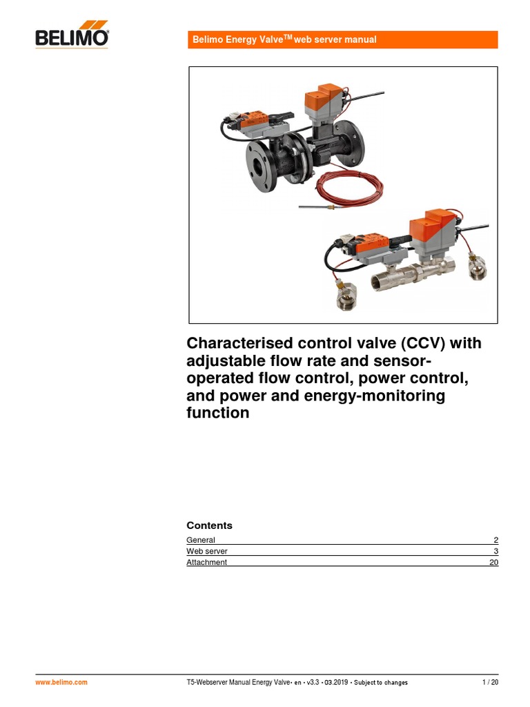 Belimo Webserver Manual Energy Valve v3.3 En-Gb | PDF | Ip Address ...