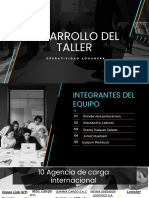 Desarrollo Del Taller: Operatividad Aduanera