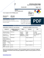 EP2 Grease. Lithium Complex Hoja de Datos de Seguridad - MSDS México Revisión 2021 Página 1 de 7