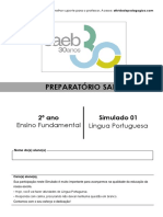 Simulado 01 (SAEB) Português - 2º Ano