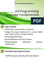 Advanced Programming Language Fundamentals