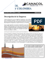 Canacol Energy Colombia: Descripción de La Empresa