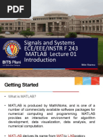 MATLAB Signals and Systems Lecture-1