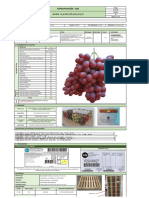 Especificación de calidad y empaque para uvas sin semilla rojas