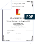 Đồ Án Thiết Bị Nhiệt: Thiết kế hệ thống cô đặc dung dịch KOH