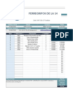 Ferregrifos de La 14: Teléfono Cliente Cliente Contacto Fecha Teléfono Contacto Dirección Email Descuento (%)