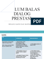 Maklum Balas Dialog Prestasi: Bidang Sains Dan Matematik