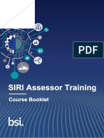 SIRI Assessor Training Course Booklet - BSI
