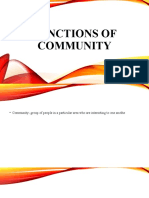 Functions of Community Groups