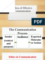 Ethics of Effective Communication
