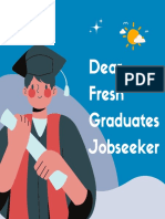 Dear Fresh Graduates Jobseeker