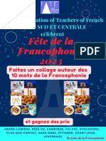 Fête de La Francophonie 2023 - IATF Zones Sud Et Centrale